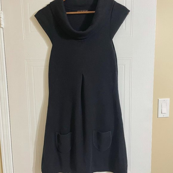 Shae Mock Neck Cashmere Blend Sweater Dress - Picture 1 of 5